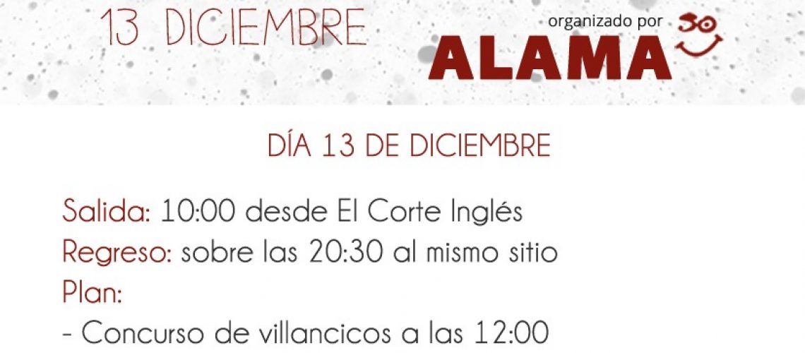 Concurso villancicos Alama - cartel completo
